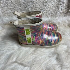 UGG Big Kids Classic Clear Mini Pixelate Boot Multi marble Color Boot girl SZ4.5